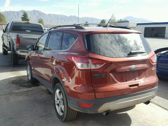 1FMCU9G98EUB30727 - 2014 FORD ESCAPE SE ORANGE photo 3