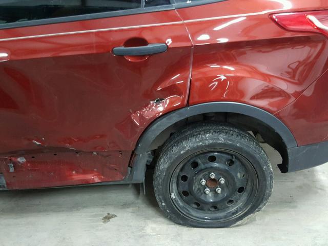 1FMCU0F74GUB71614 - 2016 FORD ESCAPE S RED photo 9