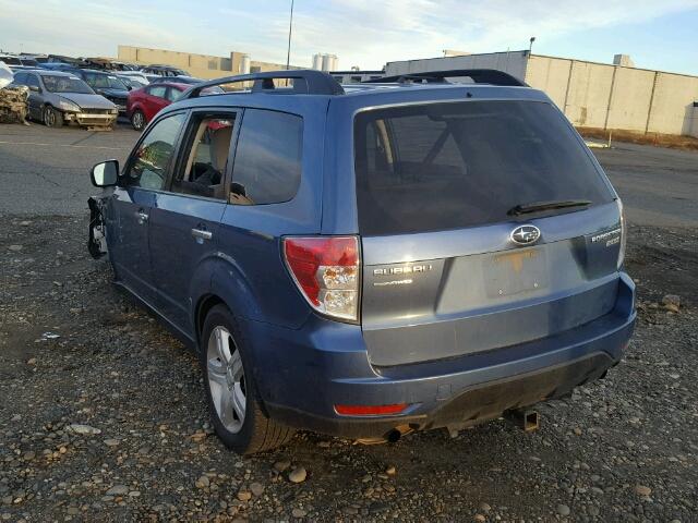 JF2SH6CC5AH786019 - 2010 SUBARU FORESTER 2 BLUE photo 3