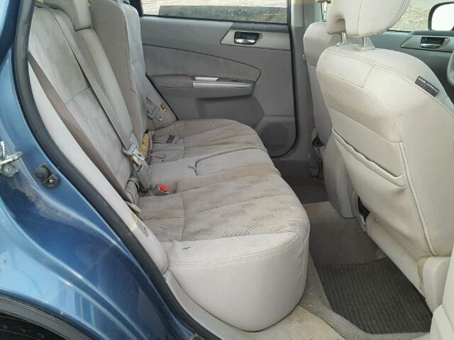 JF2SH6CC5AH786019 - 2010 SUBARU FORESTER 2 BLUE photo 6