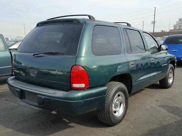 1B4HR28Y4XF566584 - 1999 DODGE DURANGO GREEN photo 4