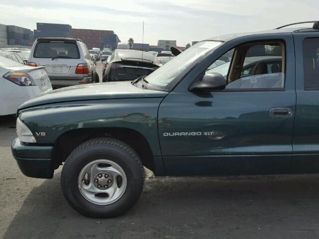 1B4HR28Y4XF566584 - 1999 DODGE DURANGO GREEN photo 9