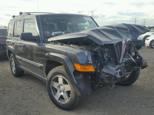 1J8HG48K69C542073 - 2009 JEEP COMMANDER BLACK photo 1