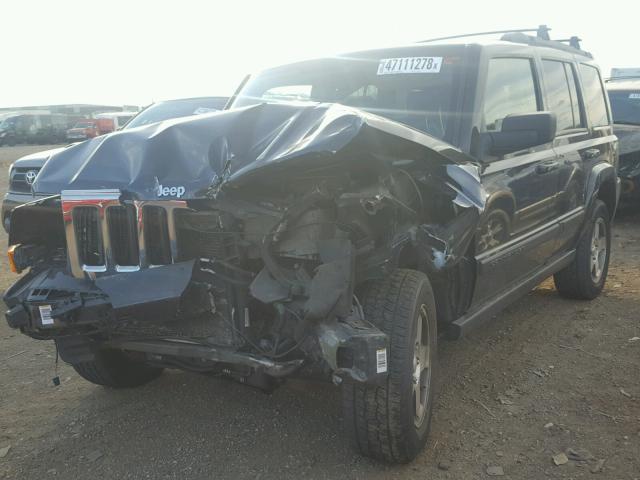 1J8HG48K69C542073 - 2009 JEEP COMMANDER BLACK photo 2