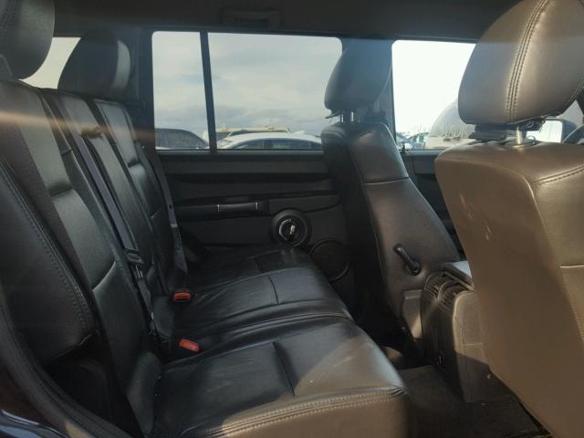 1J8HG48K69C542073 - 2009 JEEP COMMANDER BLACK photo 6