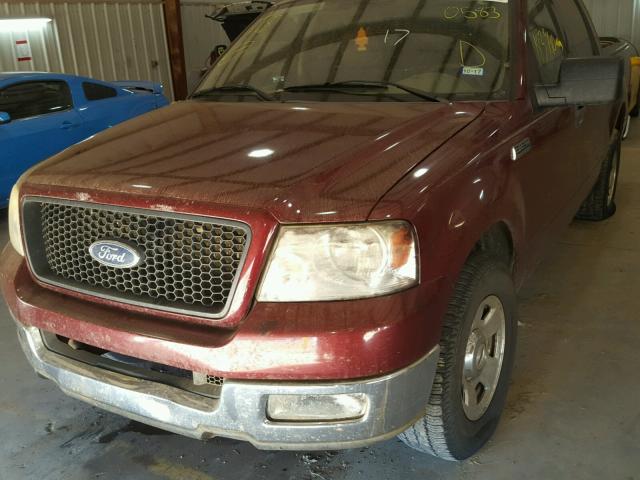 1FTRW12W44KB60583 - 2004 FORD F150 SUPER MAROON photo 2