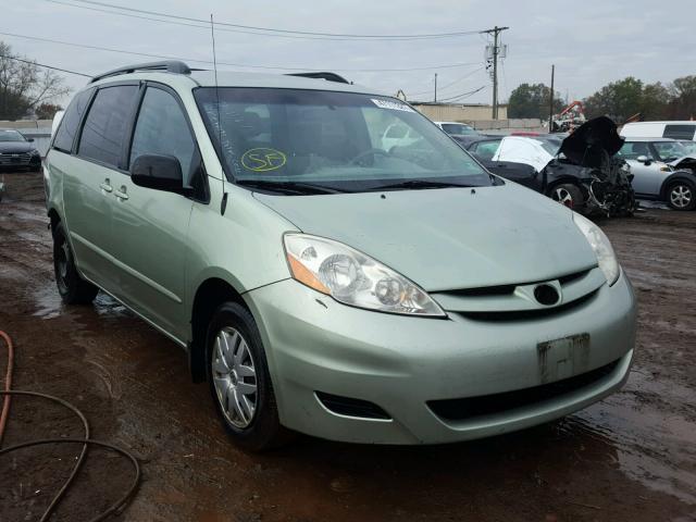 5TDZK23C78S103959 - 2008 TOYOTA SIENNA CE GREEN photo 1