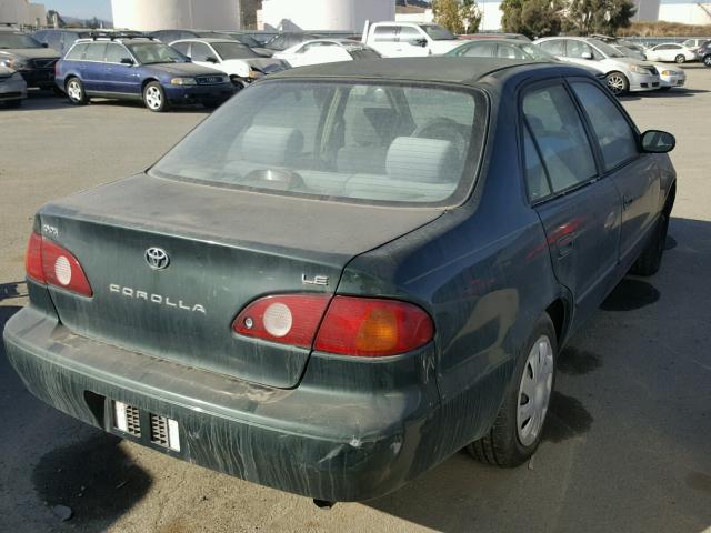 1NXBR12E41Z537988 - 2001 TOYOTA COROLLA CE GREEN photo 4