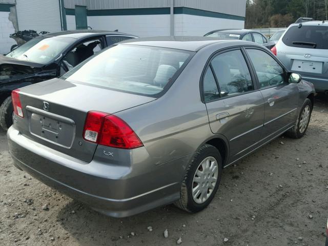 2HGES16575H533234 - 2005 HONDA CIVIC LX SILVER photo 4