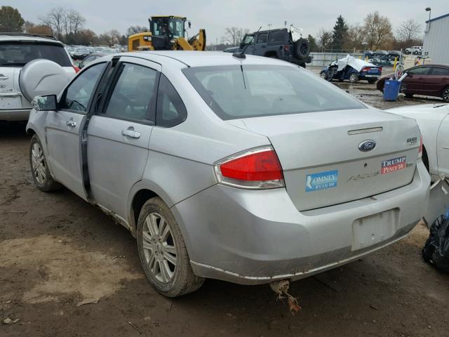 1FAHP37N99W198224 - 2009 FORD FOCUS SEL SILVER photo 3