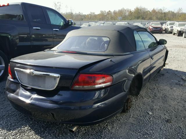 1C3EL45X23N563704 - 2003 CHRYSLER SEBRING LX BLUE photo 4