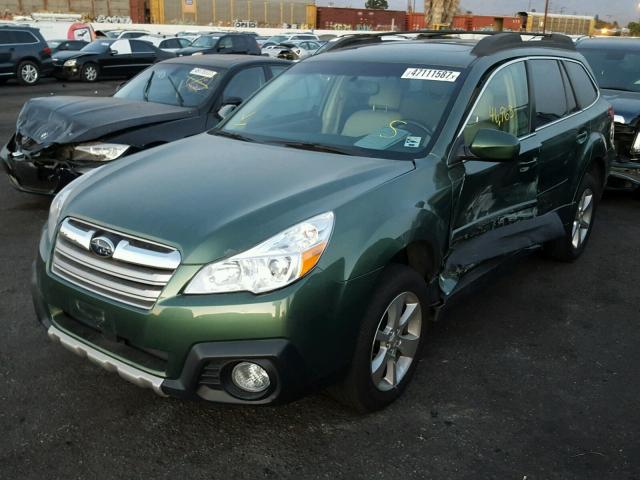 4S4BRBKC4D3222767 - 2013 SUBARU OUTBACK 2. GREEN photo 2