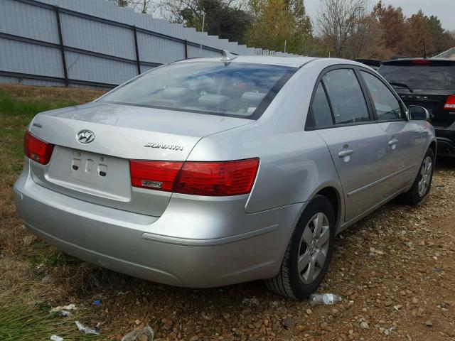 5NPET46C29H536616 - 2009 HYUNDAI SONATA GLS SILVER photo 4