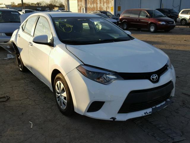 2T1BURHE5FC366777 - 2015 TOYOTA COROLLA L WHITE photo 1