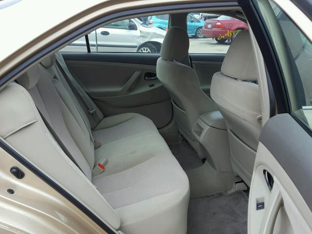 4T4BF3EK6AR076899 - 2010 TOYOTA CAMRY BASE თაფლისფერი ფოტო 6