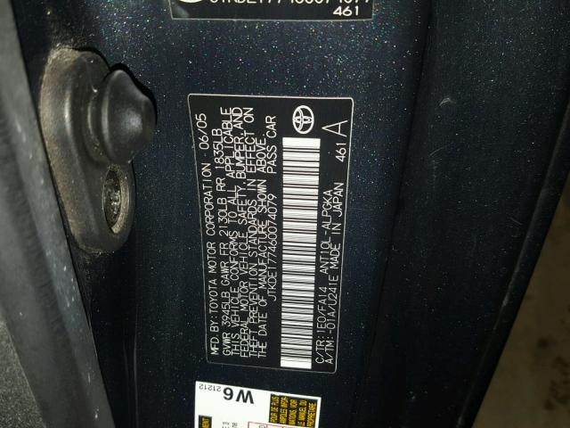 JTKDE177460074079 - 2006 TOYOTA SCION TC 灰色 照片 10