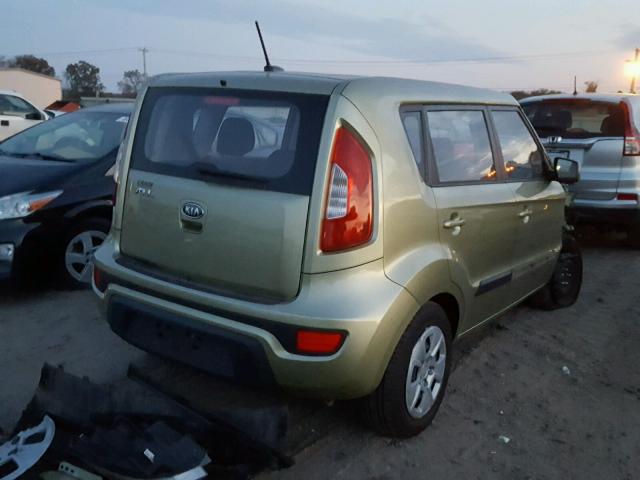 KNDJT2A58C7471357 - 2012 KIA SOUL GREEN photo 4