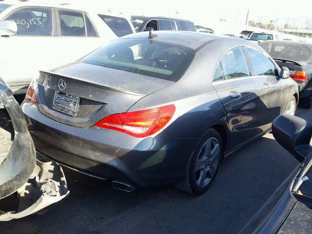 WDDSJ4EB0FN163689 - 2015 MERCEDES-BENZ CLA 250 GRAY photo 4