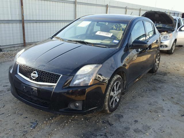 3N1AB6AP9CL735521 - 2012 NISSAN SENTRA 2.0 BLACK photo 2