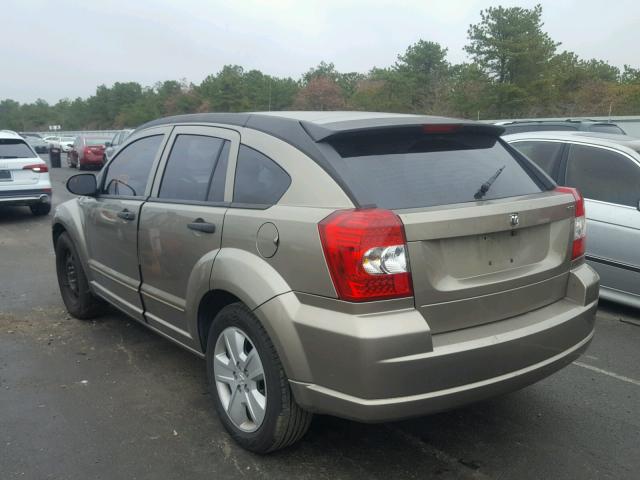 1B3HB48B07D113560 - 2007 DODGE CALIBER SX TAN photo 3