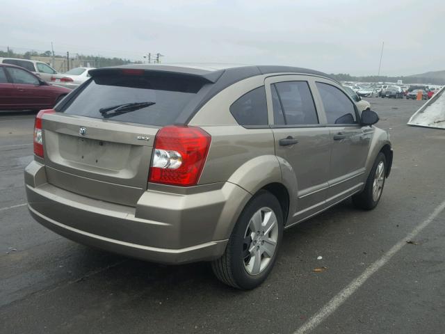 1B3HB48B07D113560 - 2007 DODGE CALIBER SX TAN photo 4