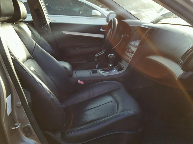 JNKBV61E78M203705 - 2008 INFINITI G35 GRAY photo 5