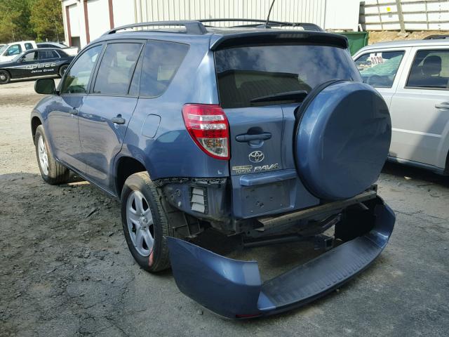 2T3ZF4DV0AW017347 - 2010 TOYOTA RAV4 BLUE photo 3