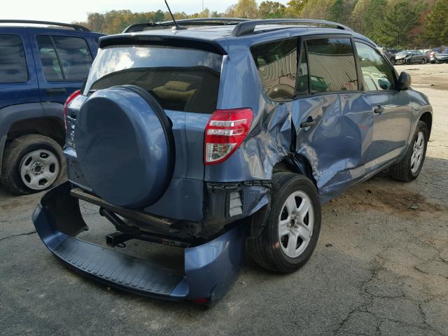 2T3ZF4DV0AW017347 - 2010 TOYOTA RAV4 BLUE photo 4