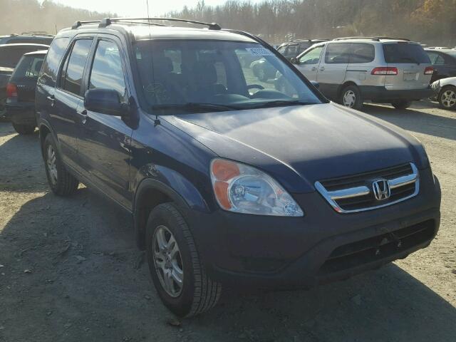 JHLRD77894C028242 - 2004 HONDA CR-V EX BLUE photo 1