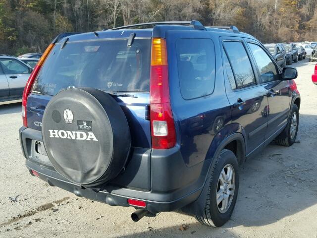 JHLRD77894C028242 - 2004 HONDA CR-V EX ლურჯი ფოტო 4