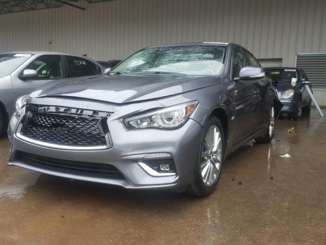 JN1EV7AP4JM364138 - 2018 INFINITI Q50 LUXE GRAY photo 2