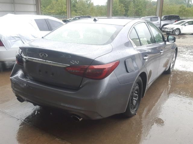 JN1EV7AP4JM364138 - 2018 INFINITI Q50 LUXE GRAY photo 4