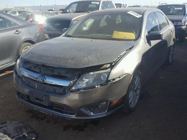 3FAHP0CG9AR278829 - 2010 FORD FUSION SEL WHITE photo 2