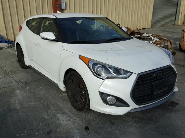 KMHTC6AE2GU263591 - 2016 HYUNDAI VELOSTER T WHITE photo 1