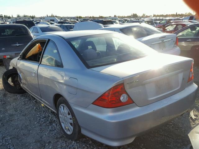 1HGEM21545L058636 - 2005 HONDA CIVIC LX SILVER photo 3