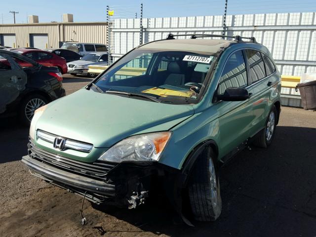 JHLRE48547C090099 - 2007 HONDA CR-V EX GREEN photo 2