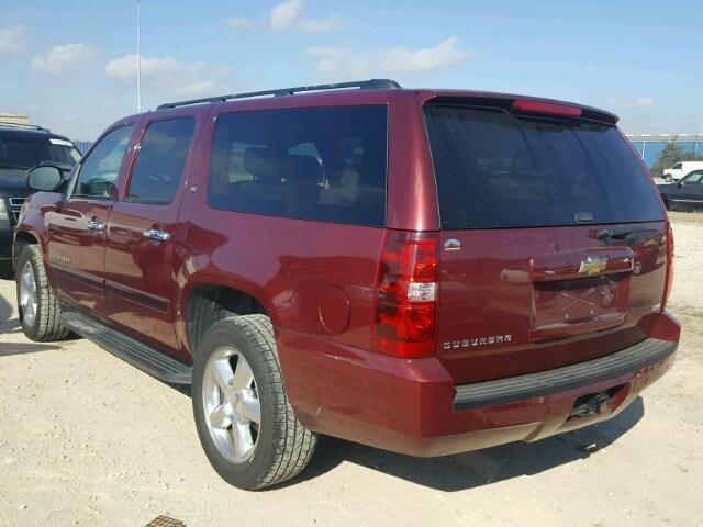 3GNFC16078G126501 - 2008 CHEVROLET SUBURBAN C MAROON photo 3