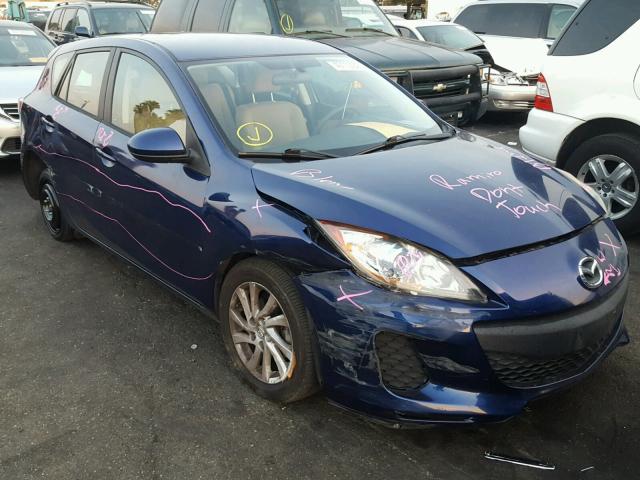 JM1BL1L80C1548280 - 2012 MAZDA 3 I BLUE photo 1