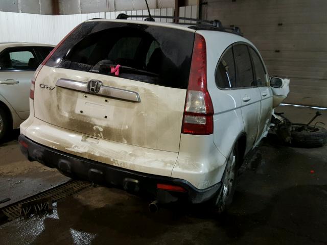 JHLRE48727C074226 - 2007 HONDA CR-V EXL WHITE photo 4