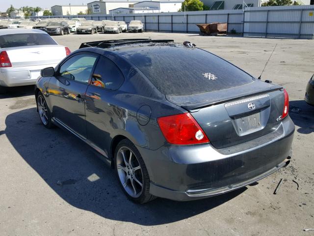 JTKDE177X50047919 - 2005 TOYOTA SCION TC 灰色 照片 3