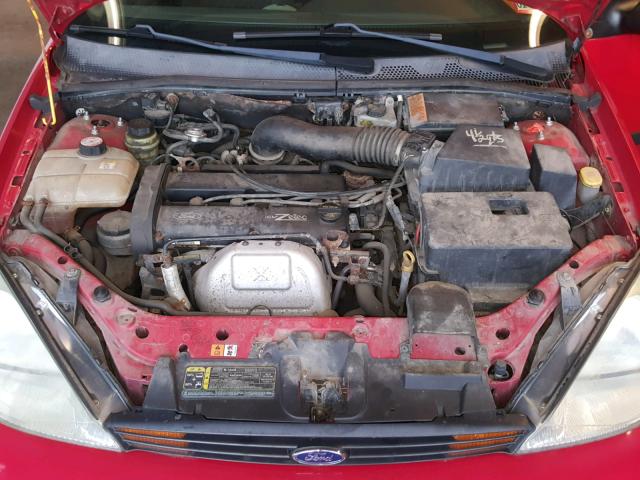 3FAFP31312R239985 - 2002 FORD FOCUS ZX3 RED photo 7