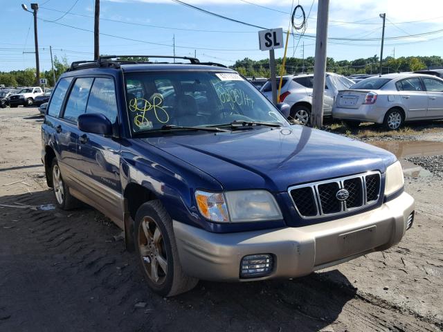 JF1SF65551H732387 - 2001 SUBARU FORESTER S BLUE photo 1