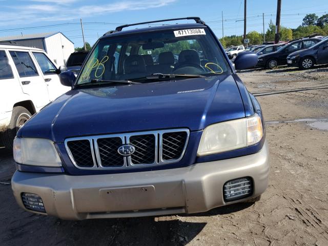 JF1SF65551H732387 - 2001 SUBARU FORESTER S BLUE photo 9