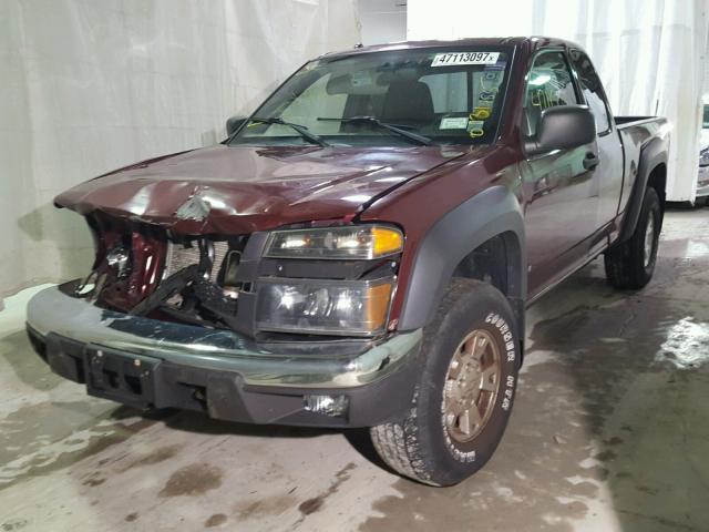 1GCDT19E478185890 - 2007 CHEVROLET COLORADO RED photo 2