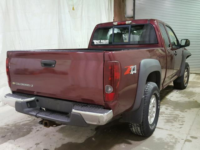 1GCDT19E478185890 - 2007 CHEVROLET COLORADO RED photo 4