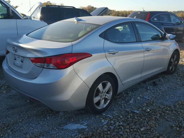 5NPDH4AE2DH256662 - 2013 HYUNDAI ELANTRA GL SILVER photo 4