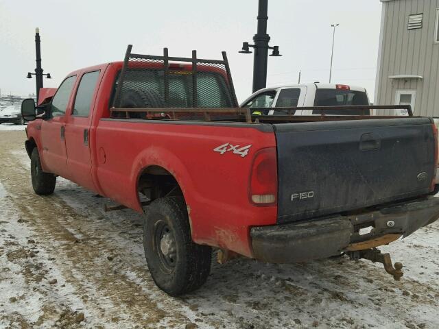 1FTSW31F21EA50348 - 2001 FORD F350 SRW S RED photo 3