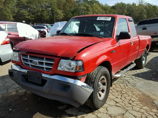 1FTYR44E12PB46214 - 2002 FORD RANGER SUP RED photo 2