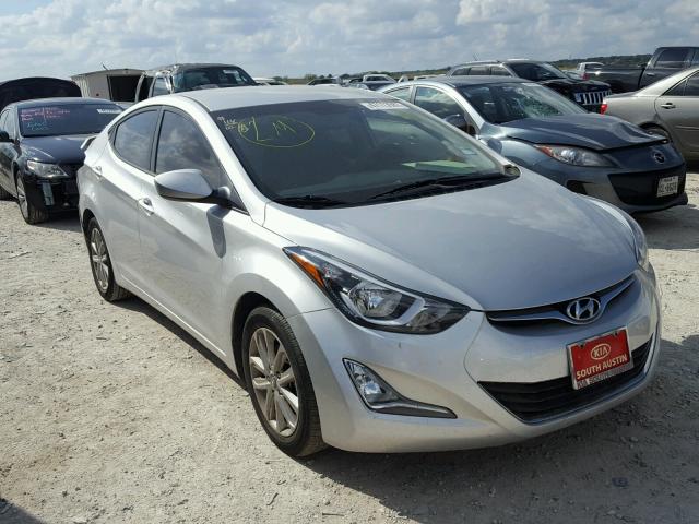 5NPDH4AEXGH660684 - 2016 HYUNDAI ELANTRA SE SILVER photo 1