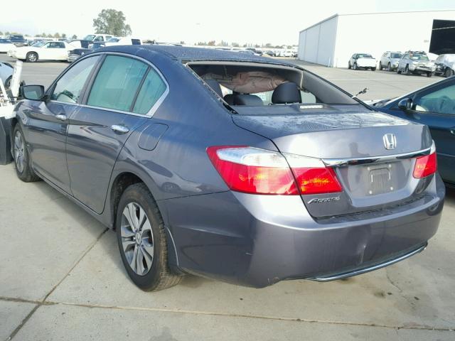 1HGCR2F33EA201345 - 2014 HONDA ACCORD LX CHARCOAL photo 3